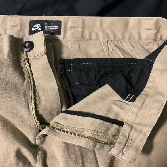 Nike SB light tan denim Jeans slim straight - Picture 3 of 8